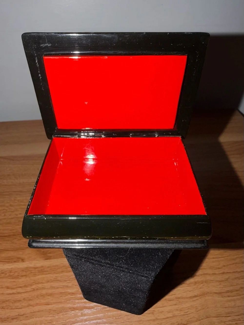 Hand painted Russian Lacquer Box, Rectangular - Vintage